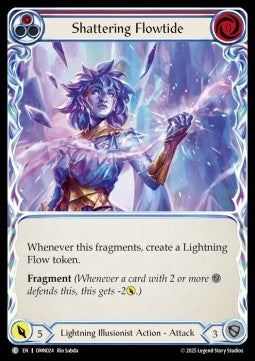 Shattering Flowtide (Red) (Rainbow Foil)