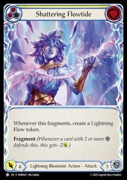 Shattering Flowtide (Yellow) (Rainbow Foil)