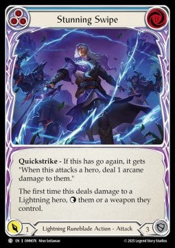 Stunning Swipe (Blue) (Rainbow Foil)