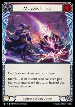 Meteoric Impact (Red) (Rainbow Foil)
