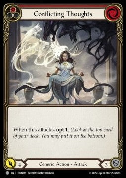 Conflicting Thoughts (Red) (Rainbow Foil)