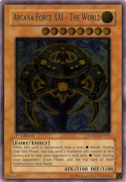 Arcana Force XXI - The World (V.2 - Ultimate Rare) - Light of Destruction (Ultimate Rare) [LODT-016]