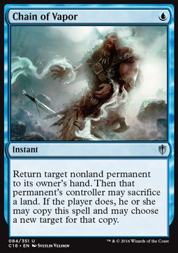 Chain of Vapor - Commander 2016 (Uncommon) [C16-84]
