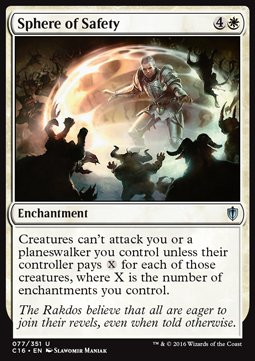Sphere of Safety - Commander 2016 (Uncommon) [C16-77]