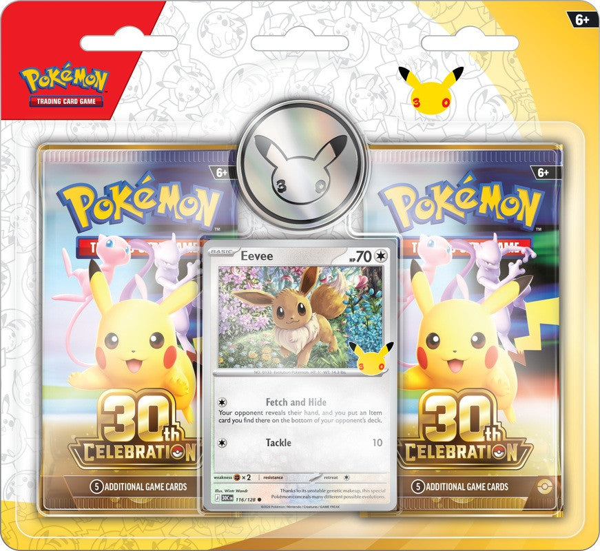 30th Celebration 2 Pack Blister - Eevee (PRESALE)