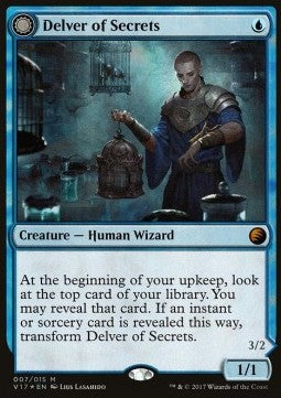 Delver of Secrets / Insectile Aberration - From the Vault: Transform (Mythic) [V17-7]