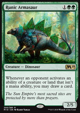 Runic Armasaur - Core 2019 (Rare) [M19-200]