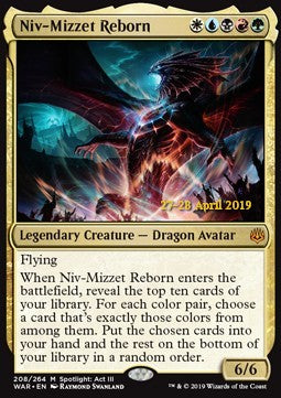 Niv-Mizzet Reborn - War of the Spark: Extras (Mythic) [XWAR-208]