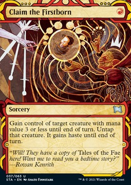 Claim the Firstborn (V.1) - Mystical Archive (Uncommon) [STA-37]