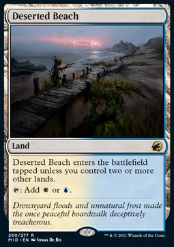 Deserted Beach - Innistrad: Midnight Hunt (Rare) [MID-260]
