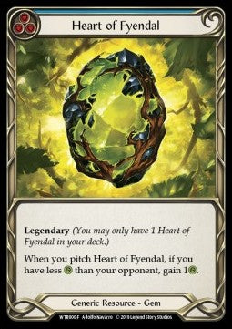 Heart of Fyendal (Cold Foil) - Welcome to Rathe - Alpha (Fabled) [WTR-A-WTR000-F]