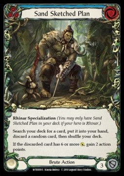 Sand Sketched Plan (Normal) - Welcome to Rathe - Alpha (Super Rare) [WTR-A-WTR009-S]