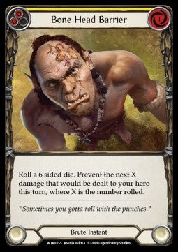 Bone Head Barrier (Rainbow Foil) - Welcome to Rathe - Alpha (Super Rare) [WTR-A-WTR010-S]