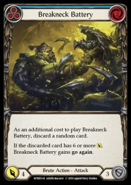 Breakneck Battery (Blue) (Normal) - Welcome to Rathe - Alpha (Rare) [WTR-A-WTR013-R]
