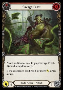 Savage Feast (Red) (Normal) - Welcome to Rathe - Alpha (Rare) [WTR-A-WTR014-R]
