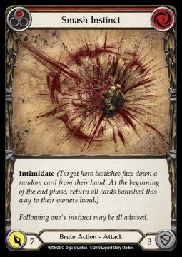 Smash Instinct (Red) (Rainbow Foil) - Welcome to Rathe - Alpha (Common) [WTR-A-WTR026-C]