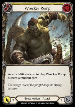 Wrecker Romp (Yellow) (Rainbow Foil) - Welcome to Rathe - Alpha (Common) [WTR-A-WTR030-C]