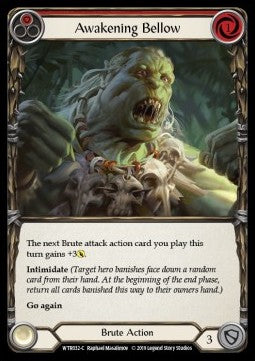 Awakening Bellow (Red) (Normal) - Welcome to Rathe - Alpha (Common) [WTR-A-WTR032-C]