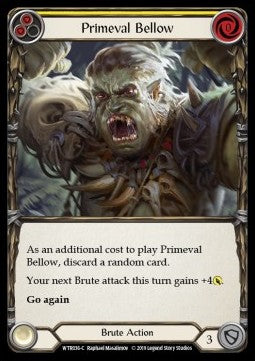 Primeval Bellow (Yellow) (Normal) - Welcome to Rathe - Alpha (Common) [WTR-A-WTR036-C]