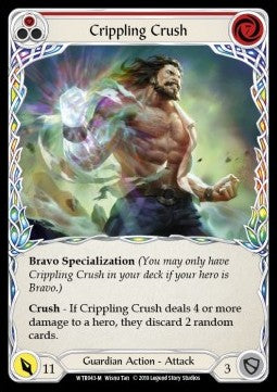 Crippling Crush (Rainbow Foil) - Welcome to Rathe - Alpha (Majestic) [WTR-A-WTR043-M]