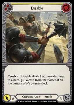 Disable (Yellow) (Normal) - Welcome to Rathe - Alpha (Rare) [WTR-A-WTR049-R]