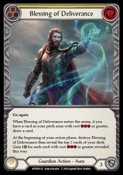 Blessing of Deliverance (Yellow) (Normal) - Welcome to Rathe - Alpha (Rare) [WTR-A-WTR055-R]