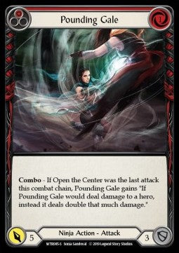 Pounding Gale (Rainbow Foil) - Welcome to Rathe - Alpha (Super Rare) [WTR-A-WTR085-S]