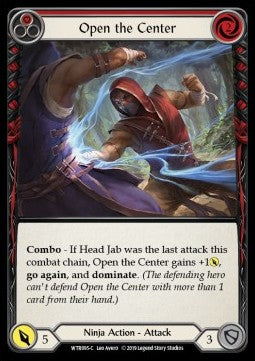 Open the Center (Red) (Rainbow Foil) - Welcome to Rathe - Alpha (Common) [WTR-A-WTR095-C]