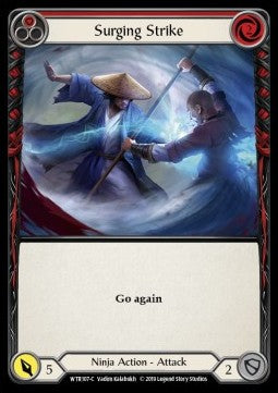 Surging Strike (Red) (Normal) - Welcome to Rathe - Alpha (Common) [WTR-A-WTR107-C]