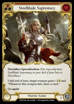 Steelblade Supremacy (Rainbow Foil) - Welcome to Rathe - Alpha (Majestic) [WTR-A-WTR119-M]