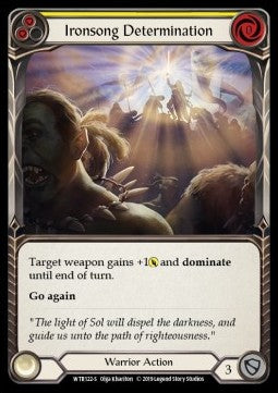 Ironsong Determination (Rainbow Foil) - Welcome to Rathe - Alpha (Super Rare) [WTR-A-WTR122-S]