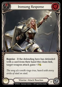 Ironsong Response (Red) (Rainbow Foil) - Welcome to Rathe - Alpha (Common) [WTR-A-WTR132-C]