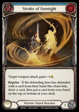 Stroke of Foresight (Blue) (Rainbow Foil) - Welcome to Rathe - Alpha (Common) [WTR-A-WTR140-C]