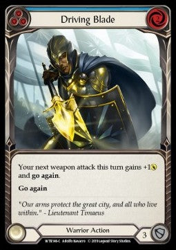 Driving Blade (Blue) (Normal) - Welcome to Rathe - Alpha (Common) [WTR-A-WTR146-C]