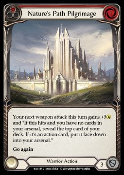 Nature's Path Pilgrimage (Red) (Rainbow Foil) - Welcome to Rathe - Alpha (Common) [WTR-A-WTR147-C]