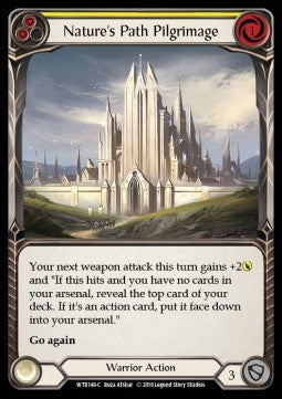 Nature's Path Pilgrimage (Yellow) (Rainbow Foil) - Welcome to Rathe - Alpha (Common) [WTR-A-WTR148-C]