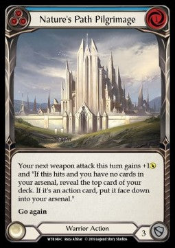 Nature's Path Pilgrimage (Blue) (Rainbow Foil) - Welcome to Rathe - Alpha (Common) [WTR-A-WTR149-C]