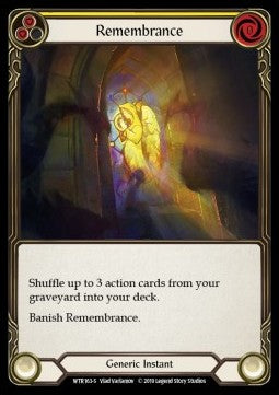 Remembrance (Normal) - Welcome to Rathe - Alpha (Super Rare) [WTR-A-WTR163-S]