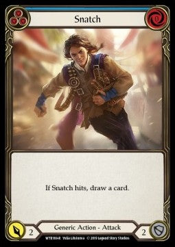 Snatch (Blue) (Rainbow Foil) - Welcome to Rathe - Alpha (Rare) [WTR-A-WTR169-R]