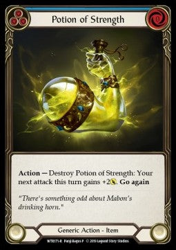 Potion of Strength (Rainbow Foil) - Welcome to Rathe - Alpha (Rare) [WTR-A-WTR171-R]