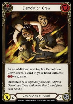Demolition Crew (Red) (Normal) - Welcome to Rathe - Alpha (Common) [WTR-A-WTR179-C]