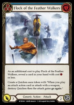 Flock of the Feather Walkers (Blue) (Rainbow Foil) - Welcome to Rathe - Alpha (Common) [WTR-A-WTR184-C]