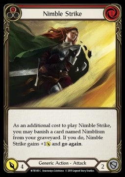 Nimble Strike (Red) (Normal) - Welcome to Rathe - Alpha (Common) [WTR-A-WTR185-C]