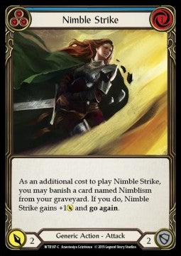 Nimble Strike (Blue) (Normal) - Welcome to Rathe - Alpha (Common) [WTR-A-WTR187-C]