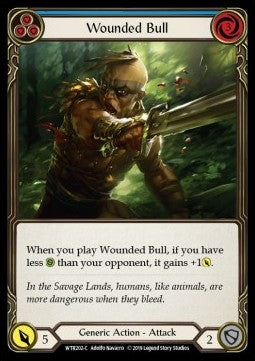 Wounded Bull (Blue) (Normal) - Welcome to Rathe - Alpha (Common) [WTR-A-WTR202-C]