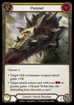 Pummel (Yellow) (Rainbow Foil) - Welcome to Rathe - Alpha (Common) [WTR-A-WTR207-C]