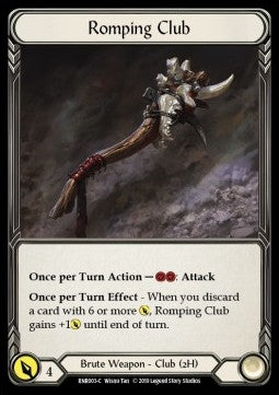 Romping Club (Normal) - Welcome to Rathe - Rhinar, Reckless Rampage Hero Deck (Common) [RNR-003]