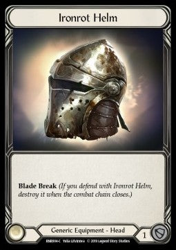 Ironrot Helm (Normal) - Welcome to Rathe - Rhinar, Reckless Rampage Hero Deck (Common) [RNR-004]