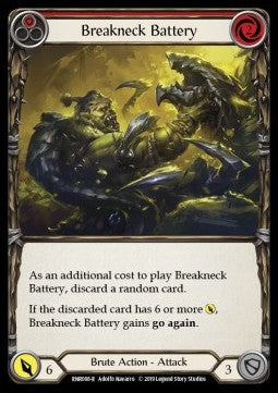 Breakneck Battery (Red) (Normal) - Welcome to Rathe - Rhinar, Reckless Rampage Hero Deck (Rare) [RNR-008]