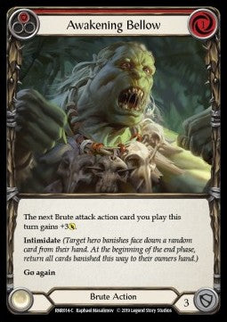 Awakening Bellow (Red) (Normal) - Welcome to Rathe - Rhinar, Reckless Rampage Hero Deck (Common) [RNR-014]